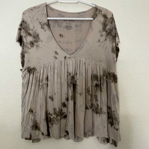 Soft & sexy AE tie dye babydoll top